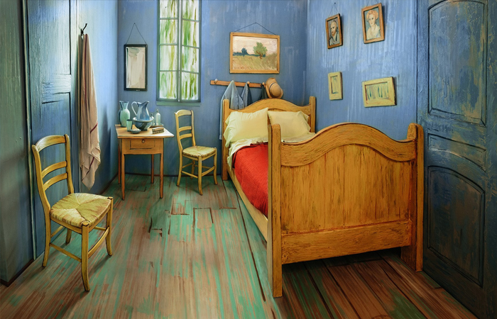 Реальный прообраз «Спальни» Ван Гога (номер расположен в районе Ривер-Норт, Чикаго) / Фото: news.artnet.com