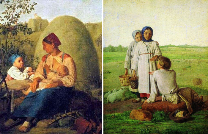 Сенокос / Крестьянские дети в поле