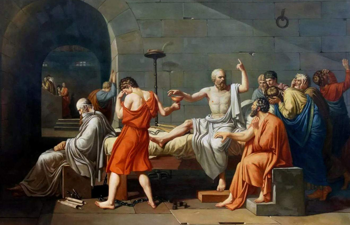 «Смерть Сократа» Жак-Луи Давид / Фото: mymodernmet.com