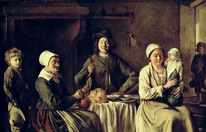 Луи Ленен «Счастливое семейство» (Лувр) 1642 / Фото: britannica.com
