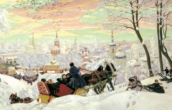 Борис Кустодиев. "Масленица", 1903 год