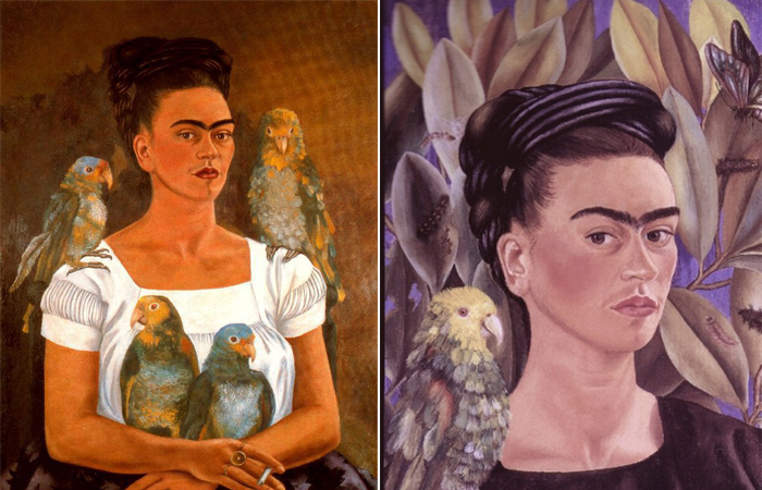 Фрида Кало «Я и мои попугаи»