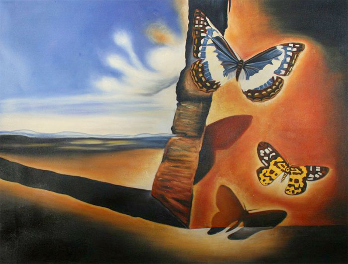 "Пейзаж с бабочками"