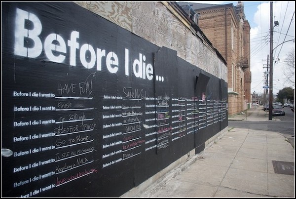 «Before I Die…» Стена чаяний жителей Нового Орлеана