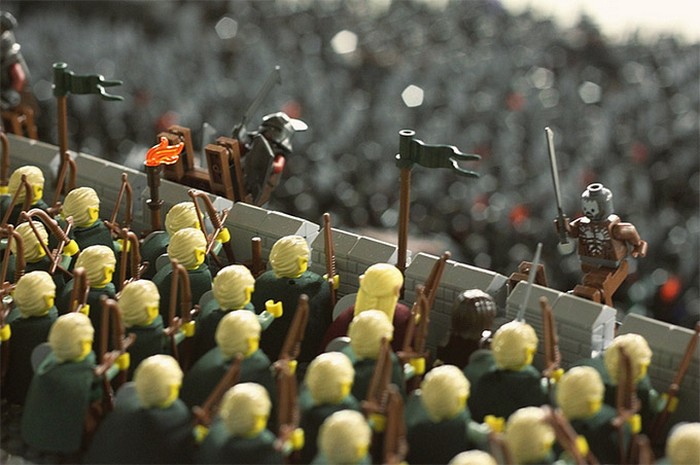 Битва при Хельмовой Пади. Масштабная батальная панорама из LEGO от Гоэла Кима (Goel Kim)