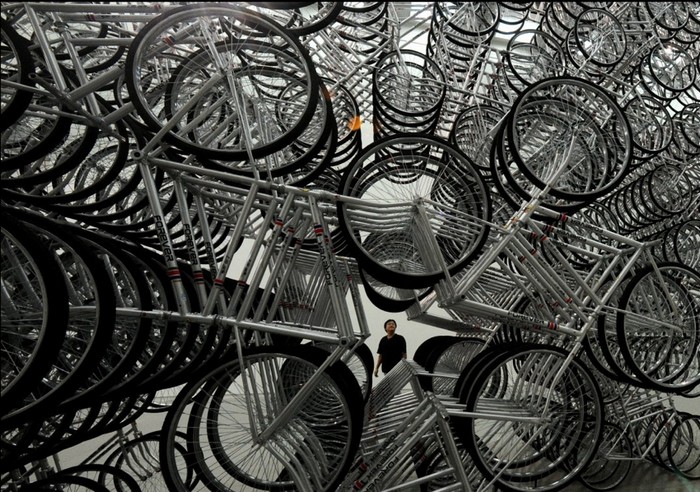 1200 велосипедов в инсталляции Forever Bicycles от Ая Вэйвэя (Ai Weiwei)