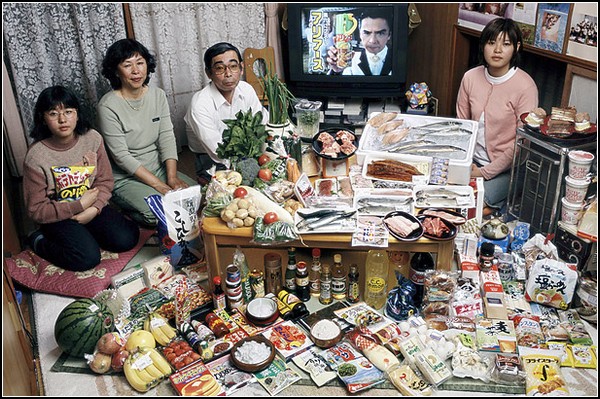 Япония. Семья Укита из Кодаиро. Потрачено $317.25