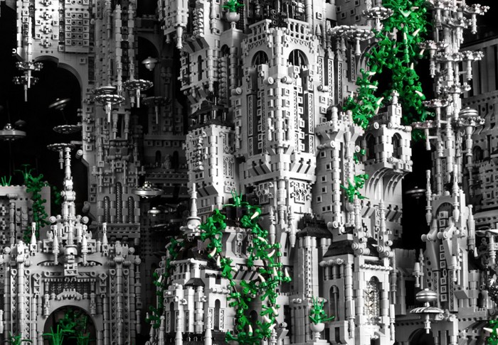 Contact 1 – восхитительный город космической эпохи из LEGO от Майка Дойла (Mike Doyle)