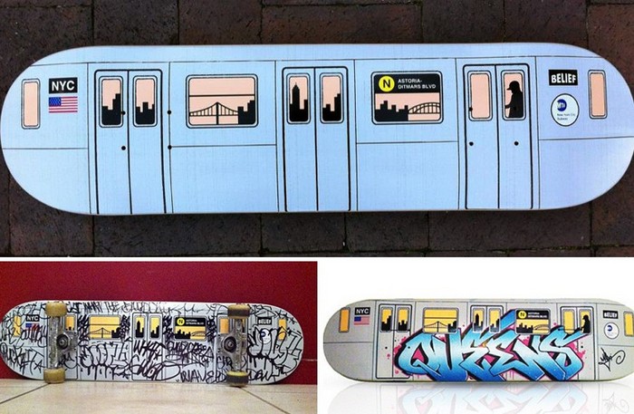 Subway Skate Deck – доски для скейтборда из метро Нью-Йорка