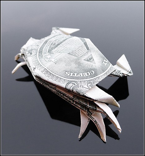 Оригами из долларовых банкнот от Крейга Сонненфилда (Craig Sonnenfeld)