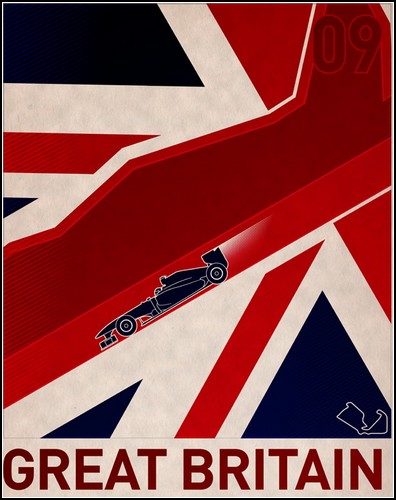 Серия постеров Formula 1 в стиле ретро