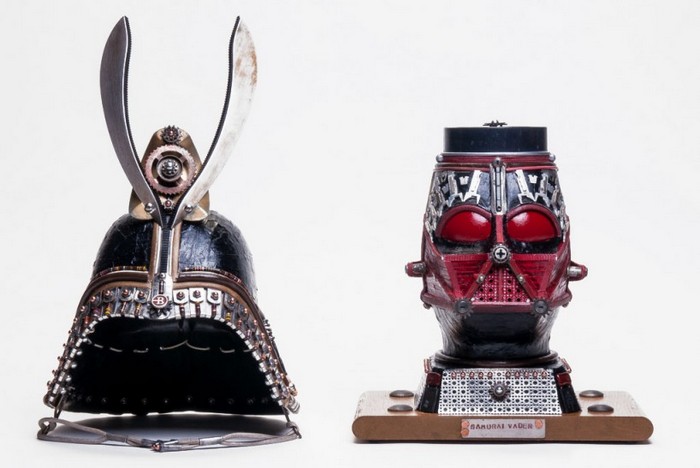 Samurai Vader – скульптура их старых устройств от Габриэля Дишоу (Gabriel Dishaw)