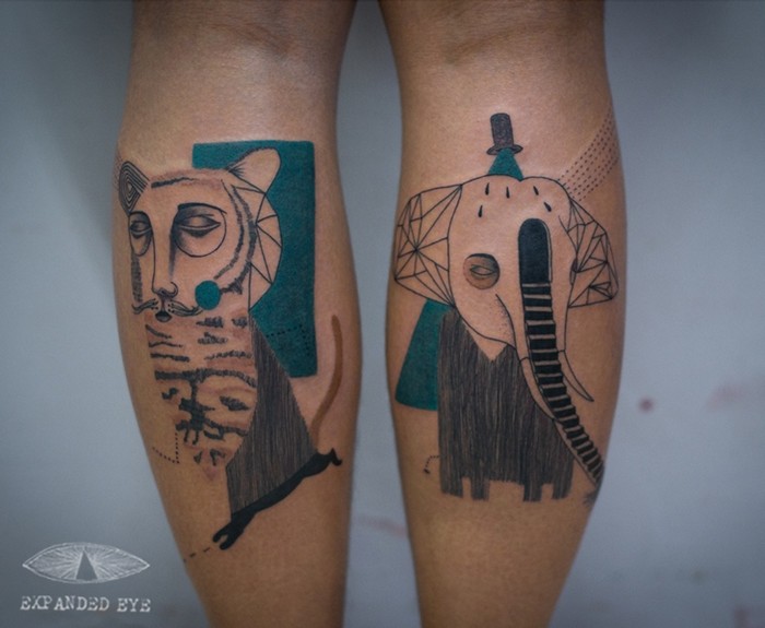 Самые странные татуировки в мире от арт-коллектива Expanded Eye