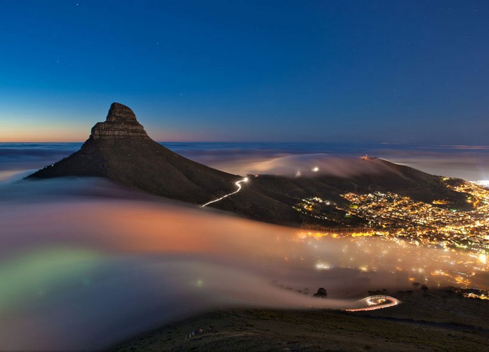 Фотография Cape Town Fog от Эрика Натана (Eric Nathan). Конкурс 2013 Traveler Photo Contest от National Geographic