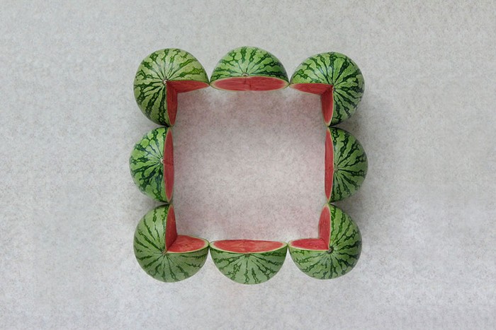 Geometric Food Art — фруктово-ягодная геометрия от Шакира Гёкчебага (Sakir Gokcebag)