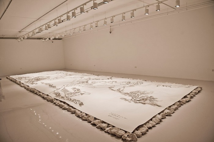 Route, Cai Guo-qiang, Выставка Saraab, Арабский Музей современного искусства в Катаре