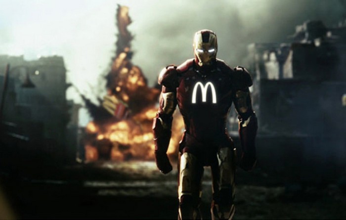 Железный Человек под маркой McDonald's. Проект Sponsored Superheroes от Роберто Вергати Сантоса (Roberto Vergati Santos)