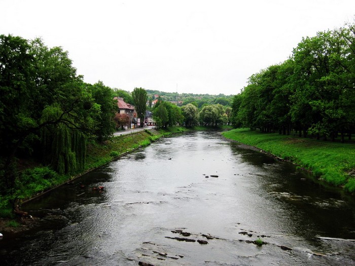Река Олше, по которой проходит граница между Польшей и Чехией