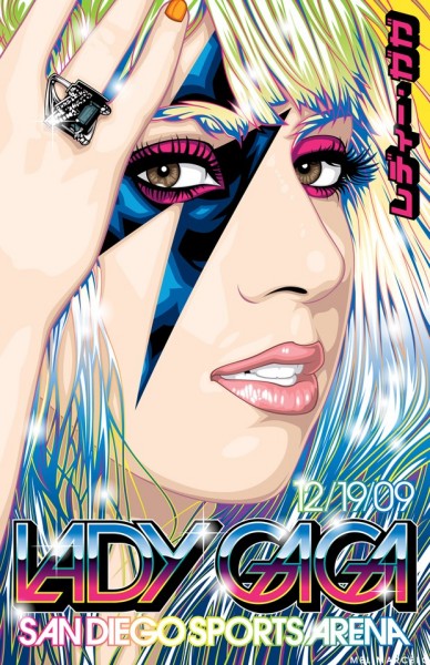 Леди Гага - редкий поп-арт обходится без нее