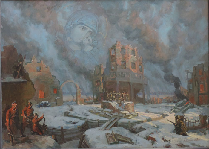 Художник Суркин В.В., картина «Явление Богоматери в Сталинграде», 2019-20 года.