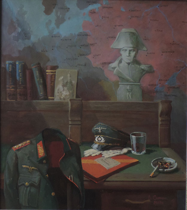 Художник Суркин В.В., картина «Невыученные уроки» (по воспоминаниям генерал-фельдмаршала Г. Гудериана), 2020 год.
