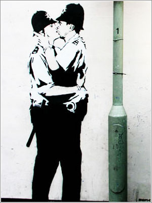 Роберт Бэнкс (Banksy) - художник и арт-террорист из Великобритании
