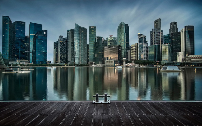 Прощание» - вид на центр Сингапура на рассвете. / Фото: Алексей Ермаков.