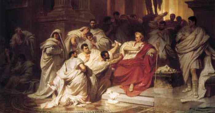 Смерть Цезаря: убийство или самоубийство.