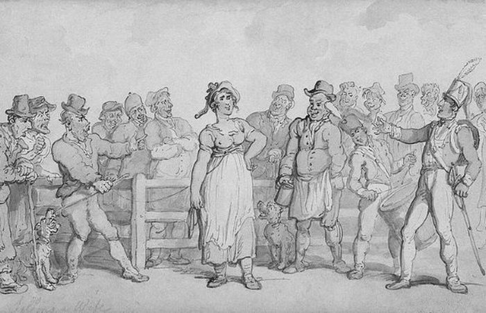 Невозможно поверить: в Англии во время промышленной революции продавали жен.