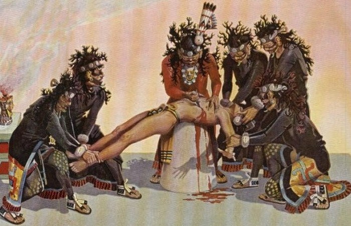 Жуткий ритуал ацтеков: праздник Тошкатль. / Фото: listverse.com