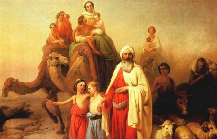 Переселение Авраама. Картина венгерского художника Йожефа Молнара, 1850 год.