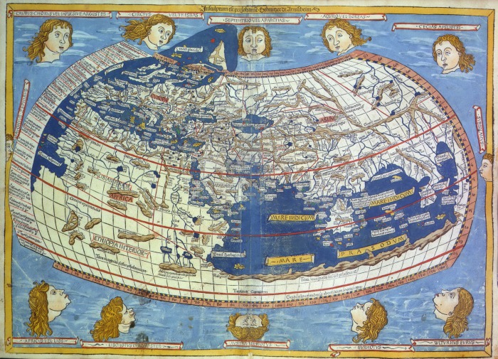 Карта мира 1482 года.