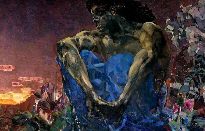 Картина «Демон сидящий», худ. Врубель М.А.