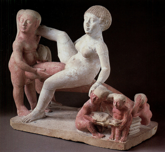 Ритуальное соитие – т.н. «симплегма». 305-30 г.г. до н.э. Нью-Йорк, Бруклинский музей.