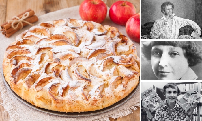 Яблочный пирог - любимое лакомство Александра Пушкина, Марины Цветаевой и Астрид Линдгрен.