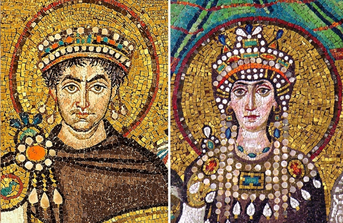 Юстиниан и Феодора: святой император и раскаявшаяся грешница.