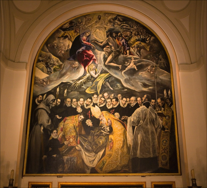 Картина Эль Греко в часовне де Руиса в церкви Сан-Томе в Толедо.