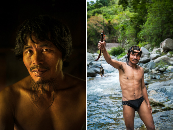 Двое тинггуанских мужчин. Марлон всю жизнь занимается рыболовлей, а Ла-ав — охотник горного племени.