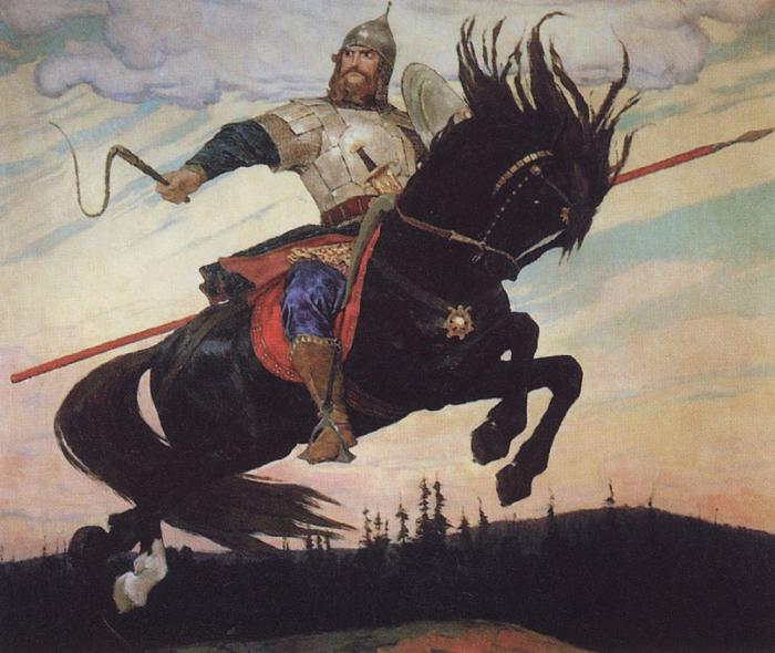 «Богатырский скок». Виктор Васнецов. 1914.