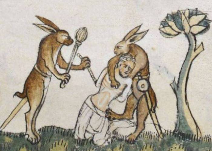 Средневековое искусство: кролики-убийцы.