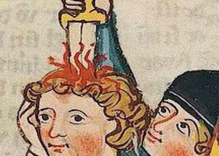 Средневековое искусство: убийство беззаботных людей.