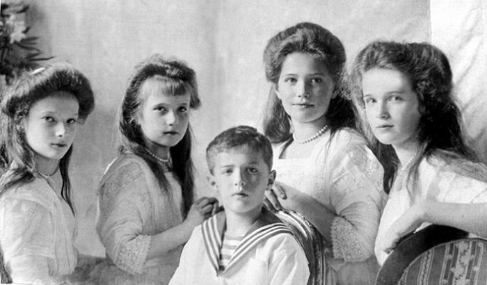 Дети русского царя Николая II.