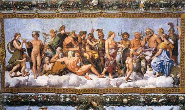 У древних греков был единый пантеон богов.
