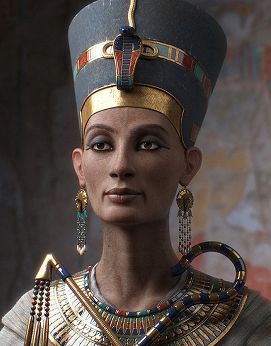 Реконструкция внешности Нефертити.