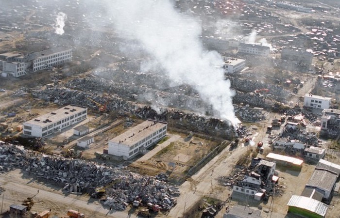 Разрушенный Нефтегорск./ Фото: citygu.ru