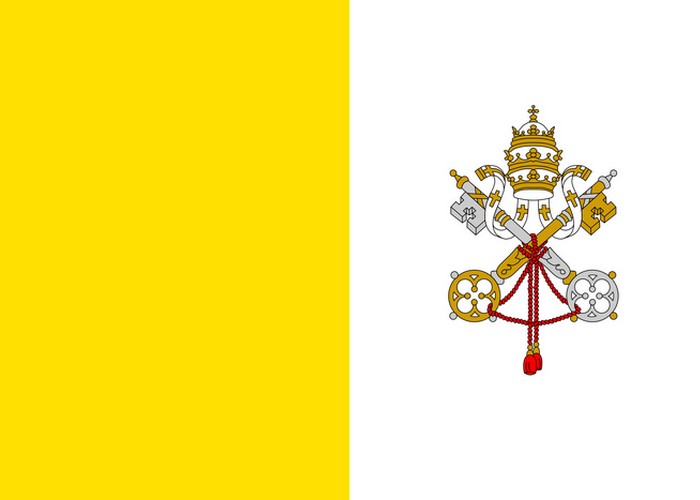 Флаг Ватикана.
