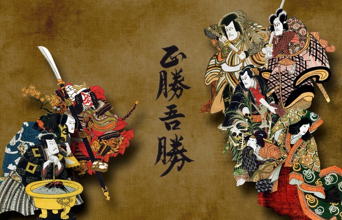 Японские самураи. / Фото: oboi7.com