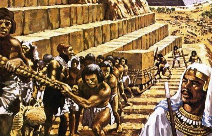 Рабство и строительство египетских пирамид.