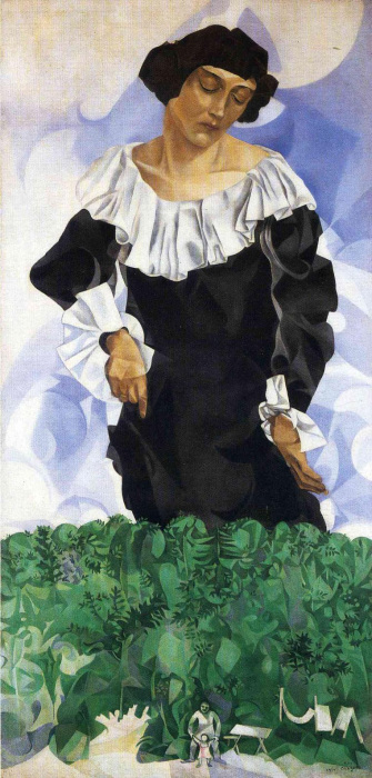 «Белла с белым воротником». Марк Шагал.