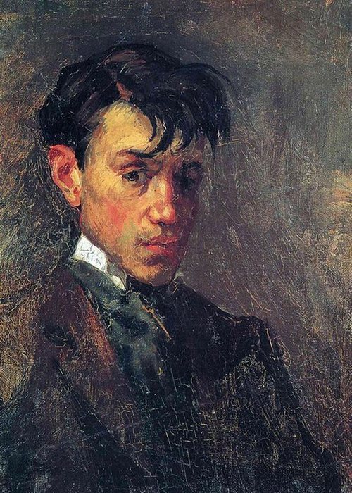 Автопортрет Пабло Пикассо, 1896 года.